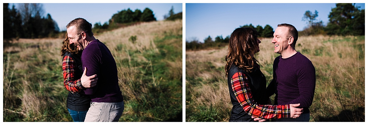  offbeat bride, discovery park, seattle engagement, seattle bride and groom, engagement session, julia kinnunen photography, destination wedding, seattle wedding, wedding photography, newlyweds, adventure session