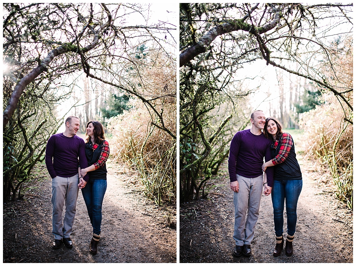  offbeat bride, discovery park, seattle engagement, seattle bride and groom, engagement session, julia kinnunen photography, destination wedding, seattle wedding, wedding photography, newlyweds, adventure session