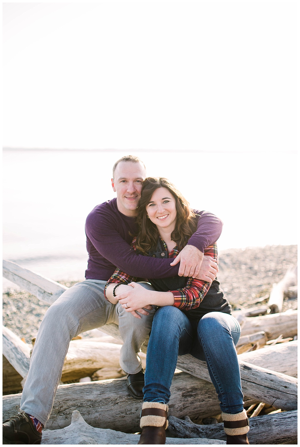  offbeat bride, discovery park, seattle engagement, seattle bride and groom, engagement session, julia kinnunen photography, destination wedding, seattle wedding, wedding photography, newlyweds, adventure session