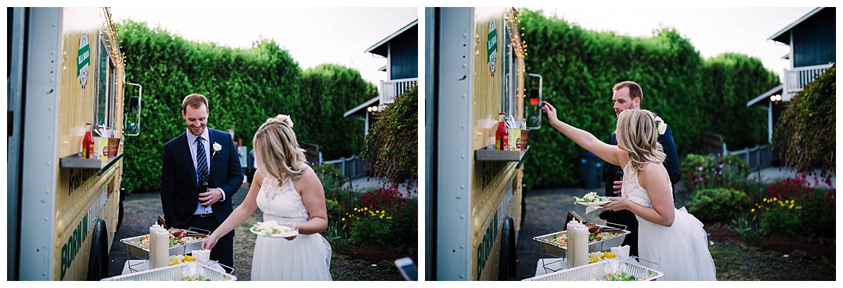 offbeat bride, elopement, intimate wedding, adventure wedding, Hansville wedding, point no point wedding, seattle engagement, seattle bride and groom, engagement session, julia kinnunen photography, destination wedding, seattle wedding, wedding photography, newlyweds, diy wedding, food truck, reception