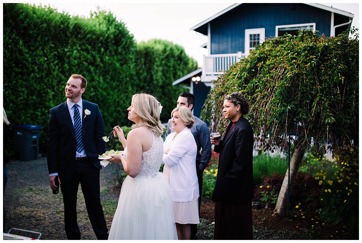 offbeat bride, elopement, intimate wedding, adventure wedding, Hansville wedding, point no point wedding, seattle engagement, seattle bride and groom, engagement session, julia kinnunen photography, destination wedding, seattle wedding, wedding photography, newlyweds, diy wedding, food truck, reception