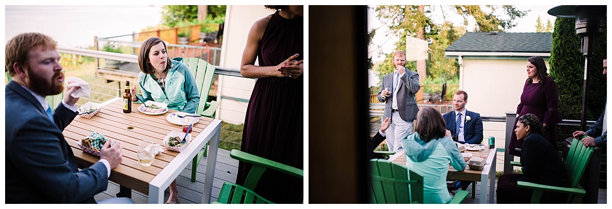 offbeat bride, elopement, intimate wedding, adventure wedding, Hansville wedding, point no point wedding, seattle engagement, seattle bride and groom, engagement session, julia kinnunen photography, destination wedding, seattle wedding, wedding photography, newlyweds, diy wedding, food truck, reception