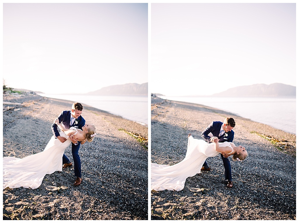 offbeat bride, intimate wedding, adventure wedding, guemes island resort, beachfront wedding, guemes island wedding, seattle engagement, seattle bride, seattle groom, engagement session, julia kinnunen photography, destination wedding, seattle wedding, wedding photography, newlyweds, diy wedding, flying anchor event design, golden hour portraits