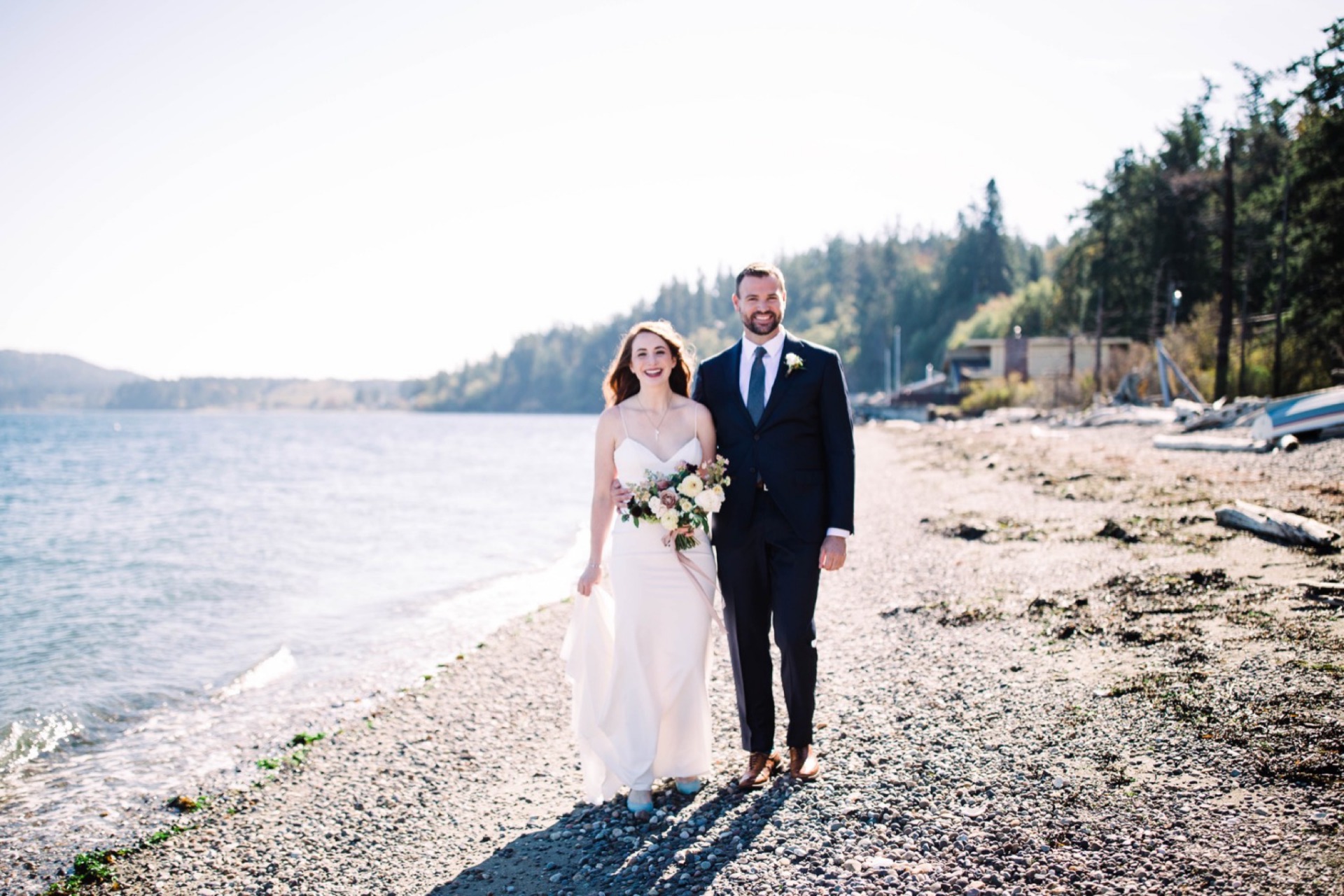 offbeat bride, intimate wedding, adventure wedding, guemes island resort, beachfront wedding, guemes island wedding, seattle engagement, seattle bride, seattle groom, engagement session, julia kinnunen photography, destination wedding, seattle wedding, wedding photography, newlyweds, diy wedding, flying anchor event design