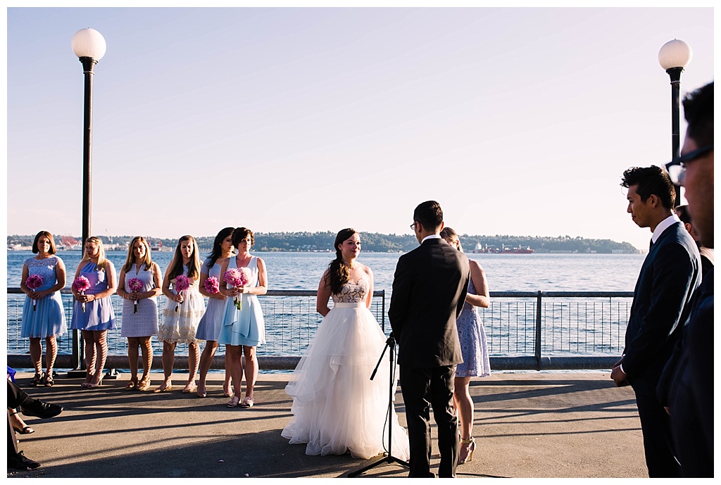 seattle waterfront, offbeat bride, seattle aquarium, aquarium wedding, seattle engagement, seattle bride, seattle groom, julia kinnunen photography, destination wedding, seattle wedding, wedding photography, newlyweds, diy wedding, flying anchor event design, seattle bride magazine, urban wedding, evening wedding