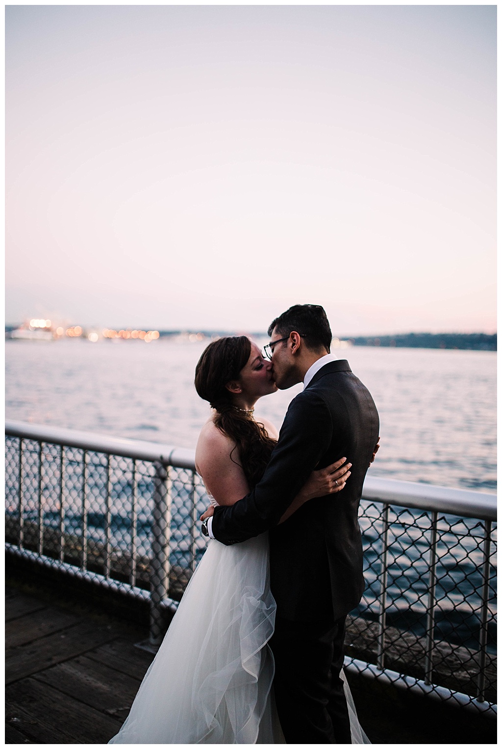 seattle waterfront, offbeat bride, seattle aquarium, aquarium wedding, seattle engagement, seattle bride, seattle groom, julia kinnunen photography, destination wedding, seattle wedding, wedding photography, newlyweds, diy wedding, flying anchor event design, seattle bride magazine, urban wedding, evening wedding