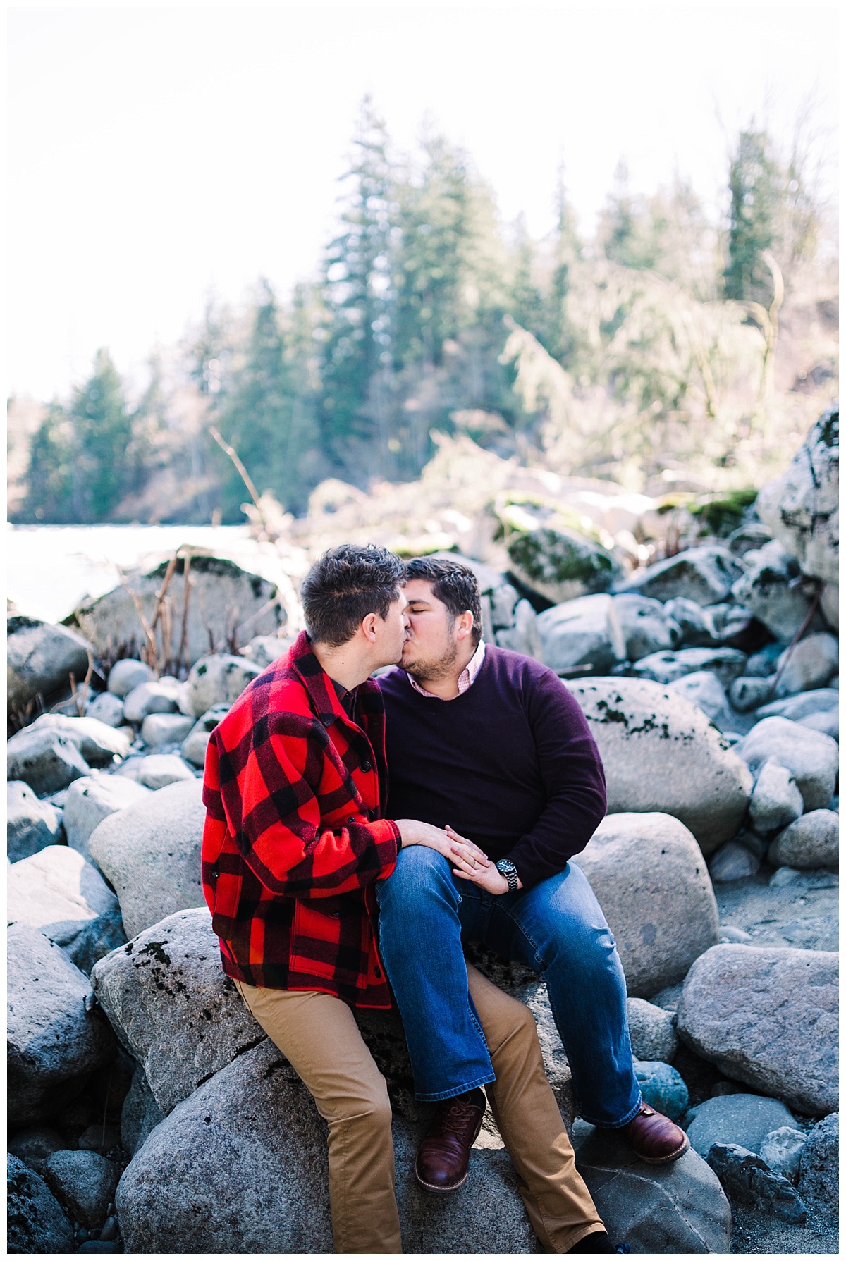 gay wedding, offbeat bride, lgbt wedding, two grooms, cascade mountains, index, small town, engagement session, julia kinnunen photography, destination wedding, seattle wedding, wedding photography, newlyweds, same sex wedding, adventure session