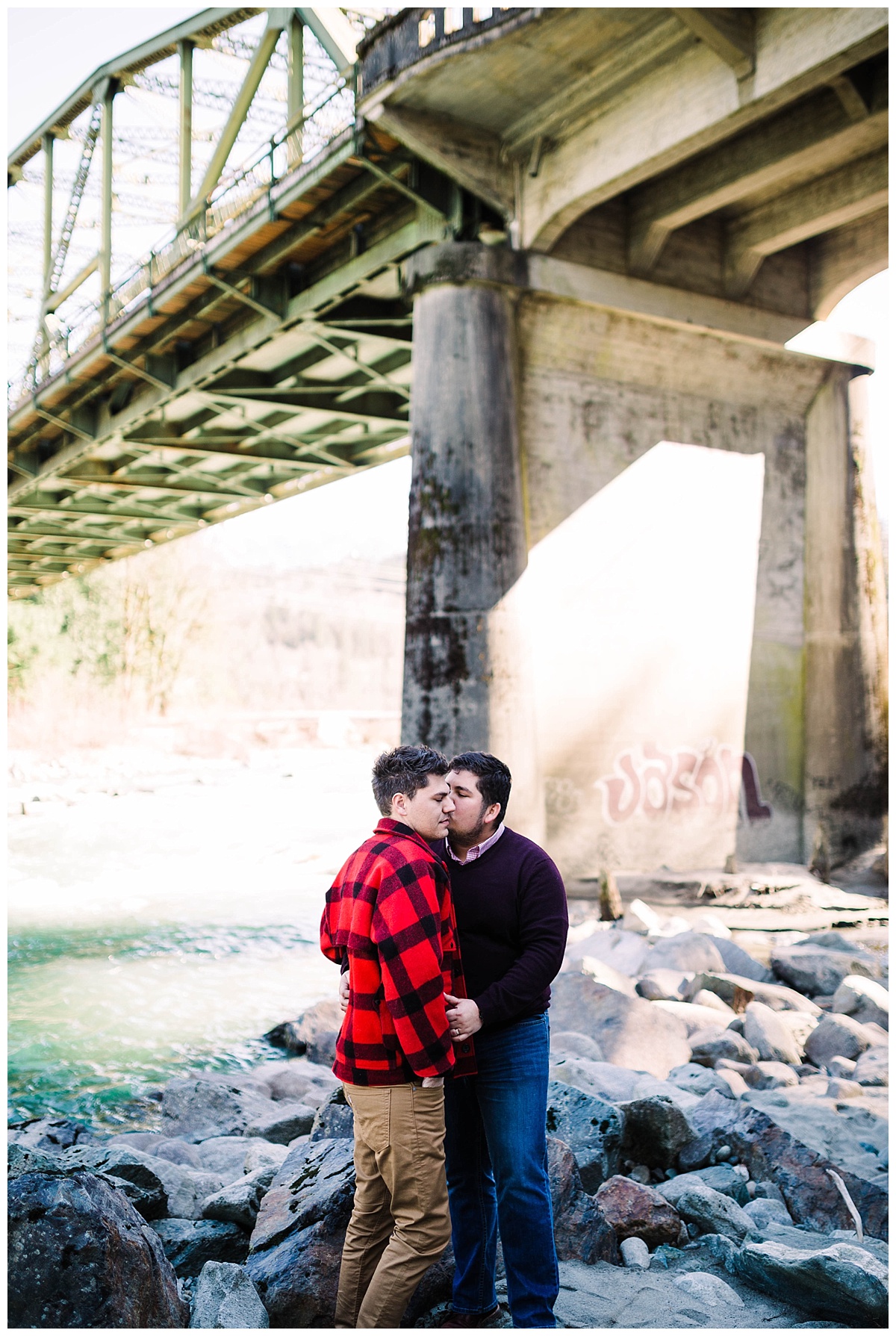 gay wedding, offbeat bride, lgbt wedding, two grooms, cascade mountains, index, small town, engagement session, julia kinnunen photography, destination wedding, seattle wedding, wedding photography, newlyweds, same sex wedding, adventure session