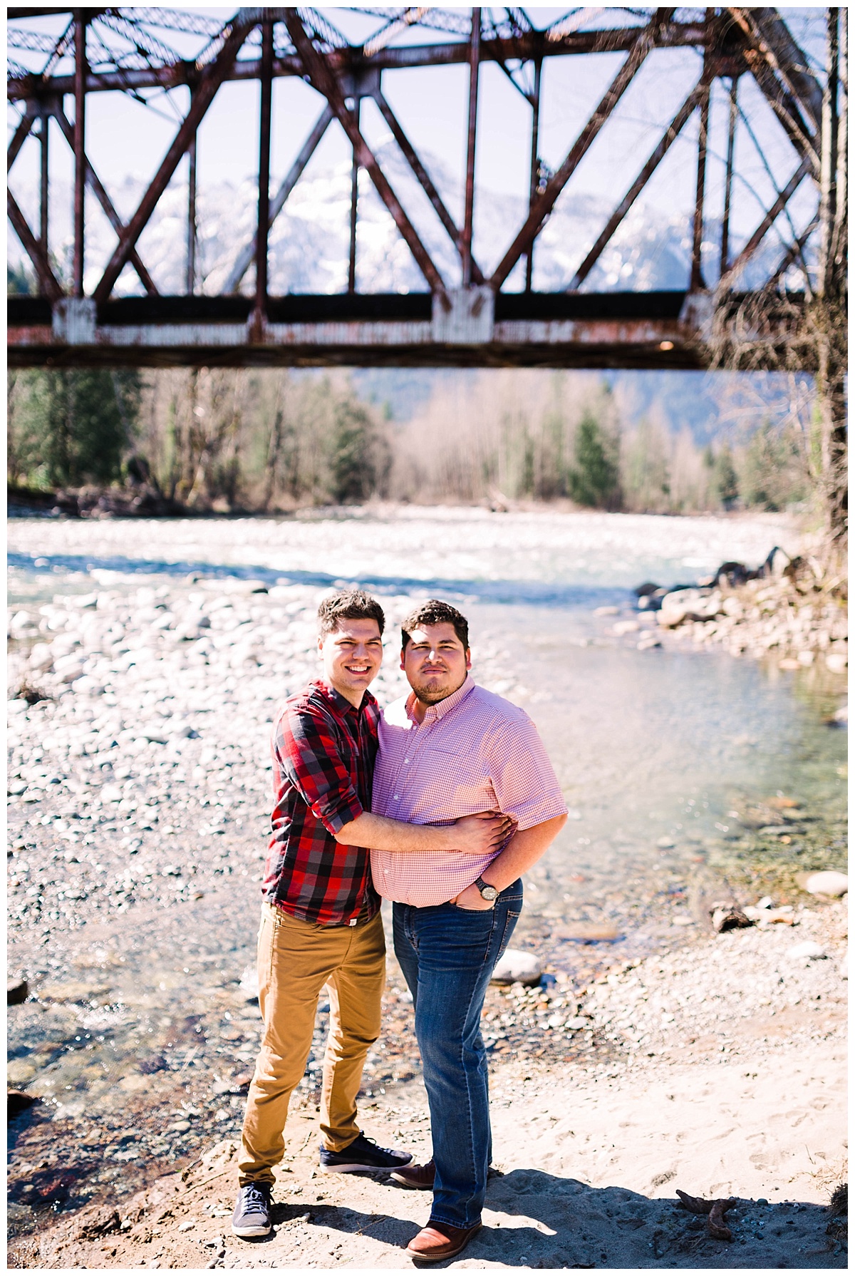 gay wedding, offbeat bride, lgbt wedding, two grooms, cascade mountains, index, small town, engagement session, julia kinnunen photography, destination wedding, seattle wedding, wedding photography, newlyweds, same sex wedding, adventure session