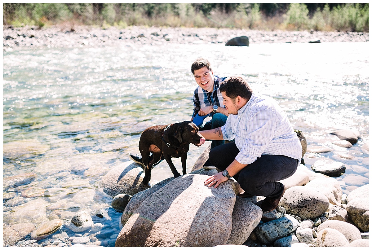 gay wedding, offbeat bride, lgbt wedding, two grooms, cascade mountains, index, small town, engagement session, julia kinnunen photography, destination wedding, seattle wedding, wedding photography, newlyweds, same sex wedding, adventure session