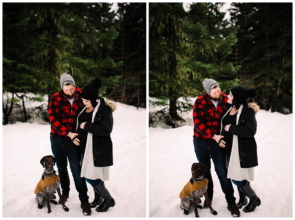 julia kinnunen photography, seattle, generations, family portraits, kids, family photos, mama and baby, first born, maternity session, mom to be, baby on the way, snoqualmie pass, snowbound