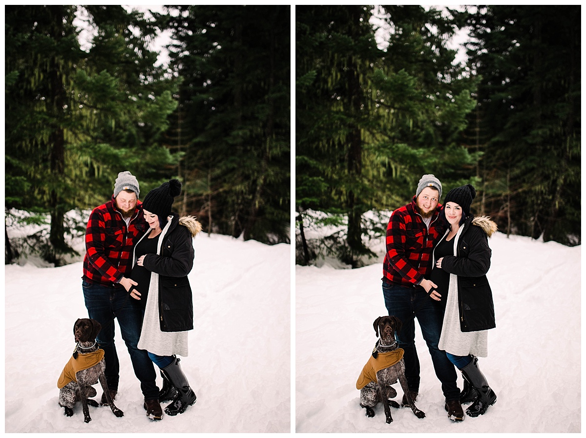 julia kinnunen photography, seattle, generations, family portraits, kids, family photos, mama and baby, first born, maternity session, mom to be, baby on the way, snoqualmie pass, snowbound