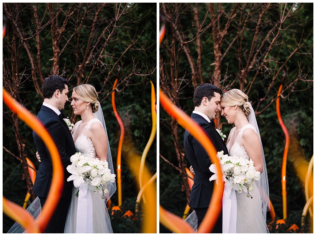 julia kinnunen photography, destination wedding, black tie wedding, seattle wedding, wedding photography, bride, groom, newlyweds, offbeat bride, Chihuly garden and glass, formal wedding, evening wedding