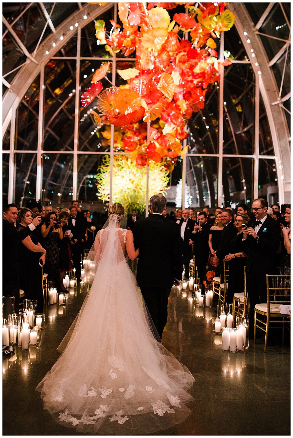 julia kinnunen photography, destination wedding, black tie wedding, seattle wedding, wedding photography, bride, groom, newlyweds, offbeat bride, Chihuly garden and glass, formal wedding, evening wedding