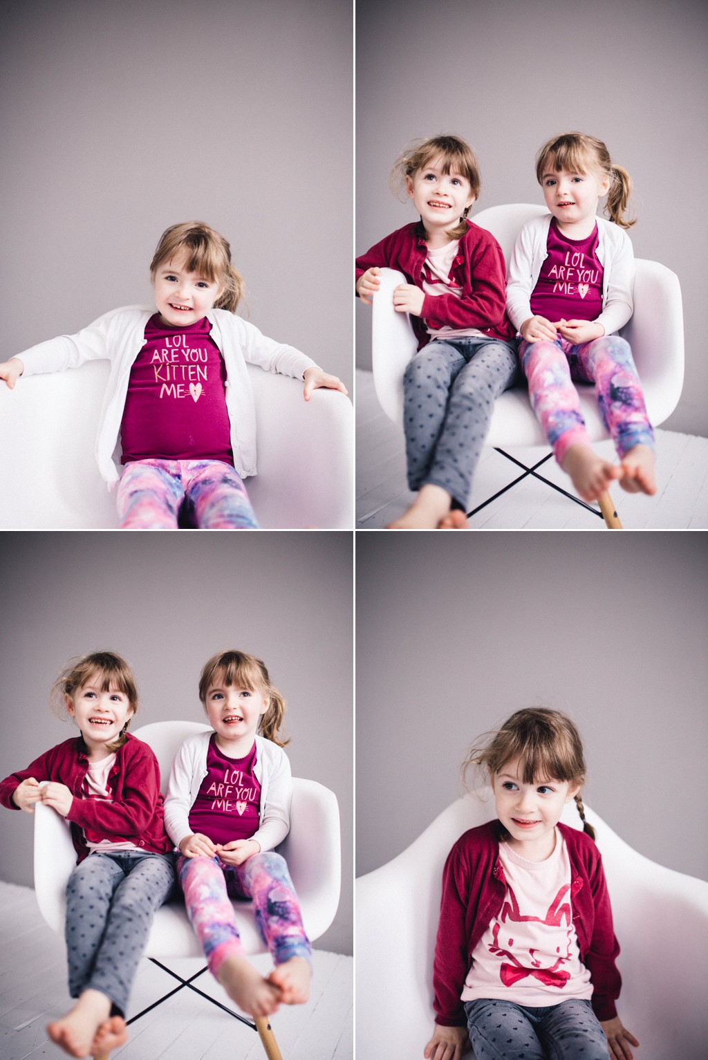 seattle portrait photographer, family portrait, twins, studio photographer, family photography