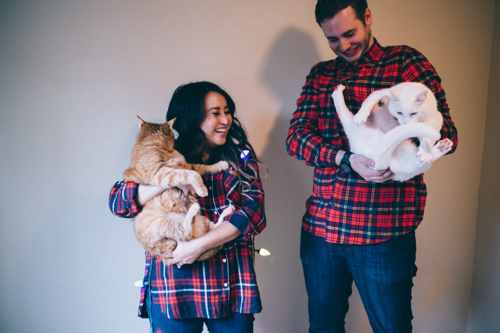 julia kinnunen photography, married life, seattle, holiday photos, couple, family portrait