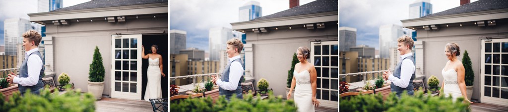 julia kinnunen photography, wedding, seattle, first look, hotel sorrento, same sex wedding