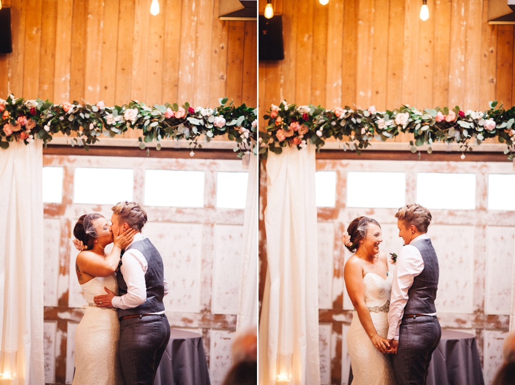 julia kinnunen photography, wedding, seattle, ceremony, within sodo, same sex wedding