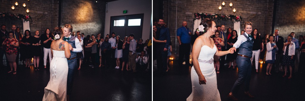 julia kinnunen photography, wedding, seattle, reception, within sodo, same sex wedding