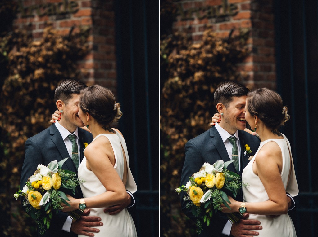 julia kinnunen photography, wedding, seattle, portraits, bride, groom, axis pioneer square, urban wedding