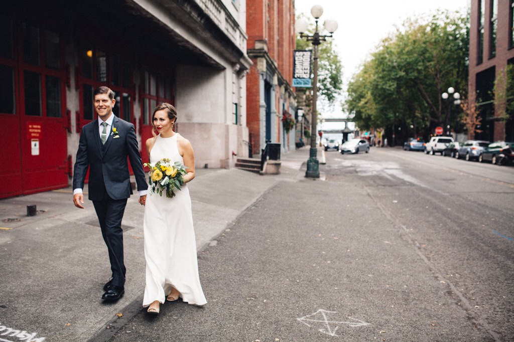 julia kinnunen photography, wedding, seattle, portraits, bride, groom, axis pioneer square, urban wedding