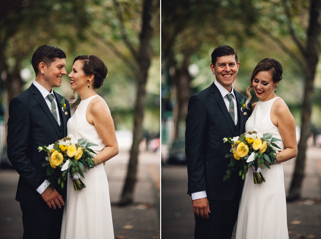 julia kinnunen photography, wedding, seattle, portraits, bride, groom, axis pioneer square, urban wedding