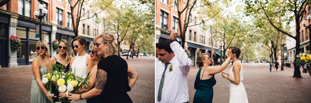 julia kinnunen photography, wedding, seattle, getting ready, axis pioneer square, urban wedding