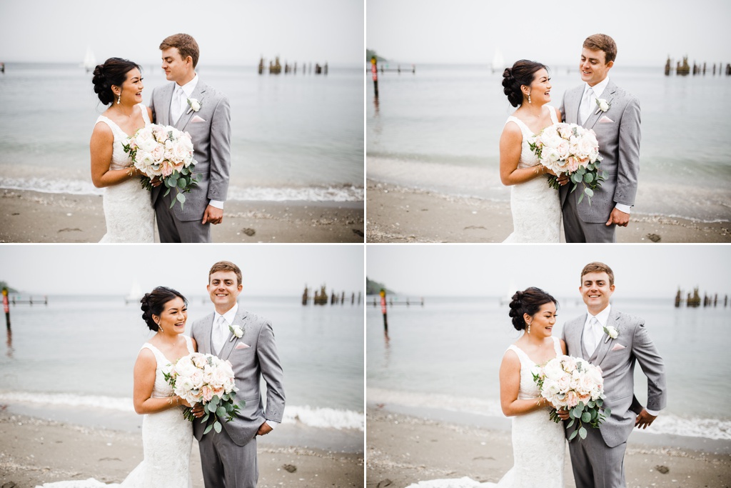 julia kinnunen photography, ballard bay club, seattle wedding, wedding photography, first look, couples portraits, bride, groom