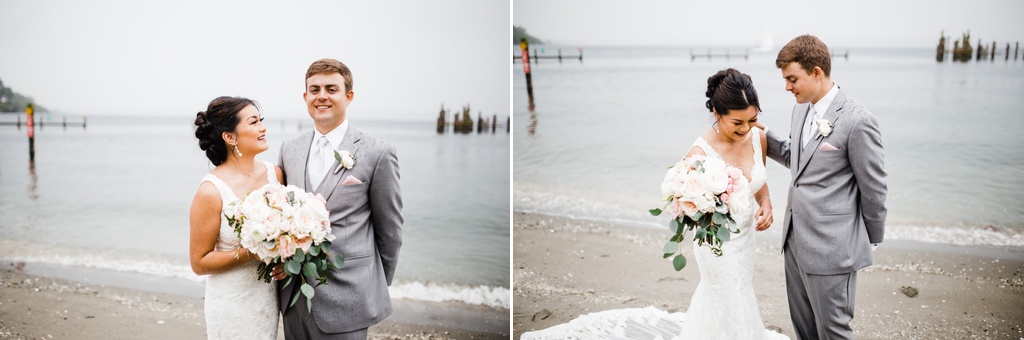 julia kinnunen photography, ballard bay club, seattle wedding, wedding photography, first look, couples portraits, bride, groom