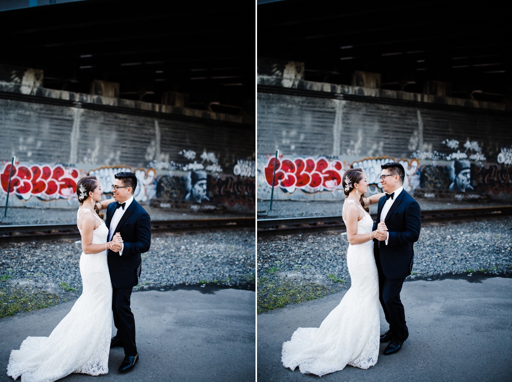 julia kinnunen photography, the foundry by herban feast, seattle wedding, wedding photography, portraits, newlyweds