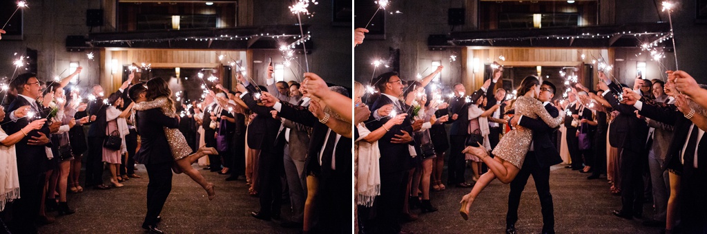 julia kinnunen photography, the foundry by herban feast, seattle wedding, wedding photography, reception, dance party, sparkler exit