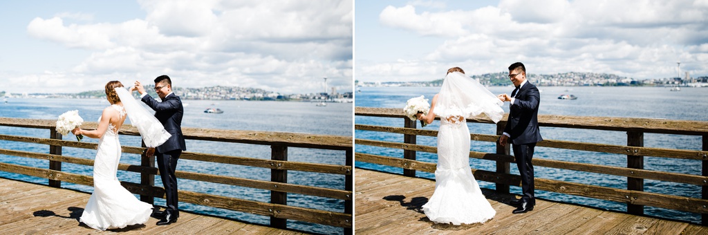 julia kinnunen photography, the foundry by herban feast, seattle wedding, wedding photography, first look, portraits