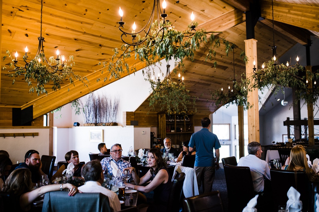 lesbian wedding, offbeat bride, lgbt wedding, gay wedding, two brides, silverpick lodge, durango, julia kinnunen photography, destination wedding, colorado wedding, seattle wedding, wedding photography, bride, newlyweds, wives, sows ear, reception, dinner party, details, same sex wedding