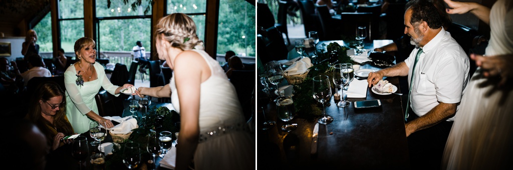 lesbian wedding, offbeat bride, lgbt wedding, gay wedding, two brides, silverpick lodge, durango, julia kinnunen photography, destination wedding, colorado wedding, seattle wedding, wedding photography, bride, newlyweds, wives, sows ear, reception, dinner party, details, same sex wedding