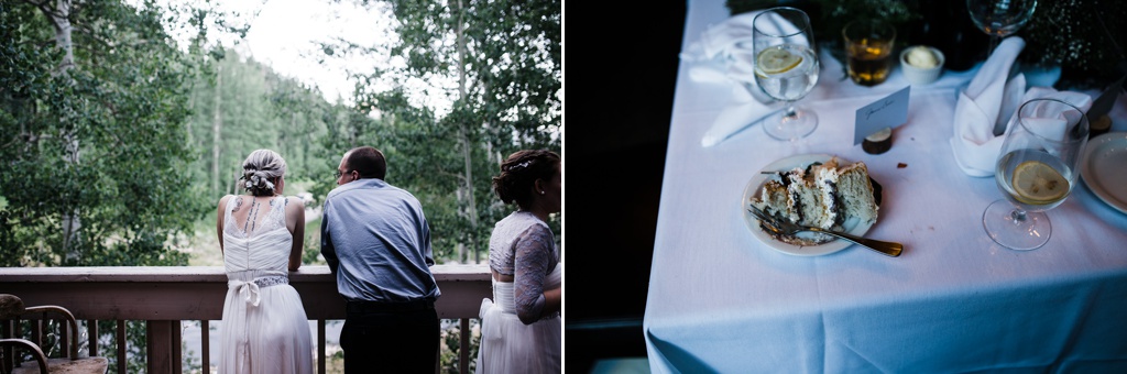 lesbian wedding, offbeat bride, lgbt wedding, gay wedding, two brides, silverpick lodge, durango, julia kinnunen photography, destination wedding, colorado wedding, seattle wedding, wedding photography, bride, newlyweds, wives, sows ear, reception, dinner party, details