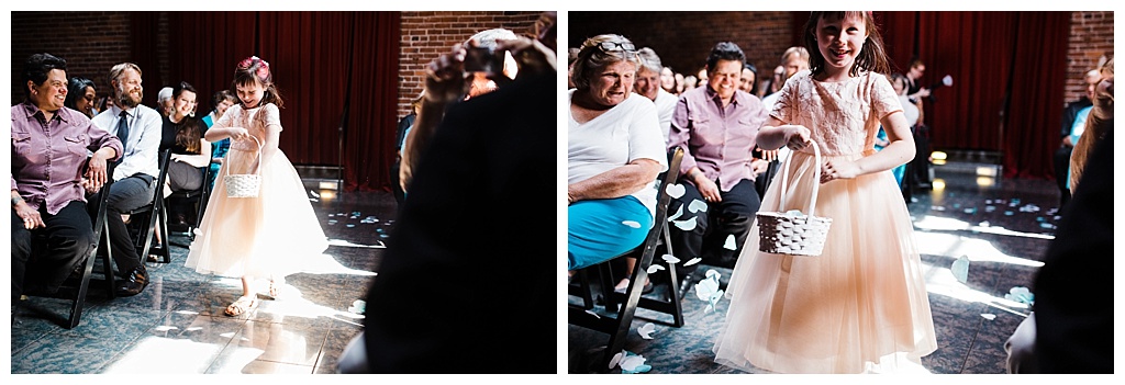 julia kinnunen photography, georgetown ballroom, urban wedding, seattle wedding, wedding photography, ceremony, vows