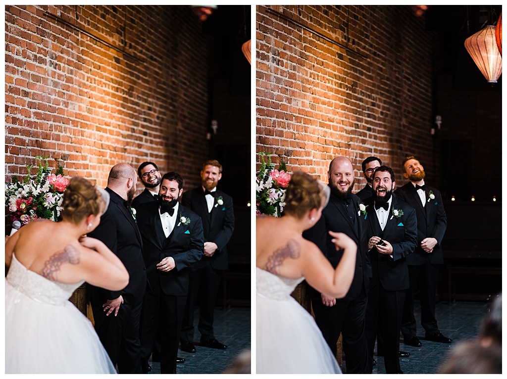 julia kinnunen photography, georgetown ballroom, urban wedding, seattle wedding, wedding photography, ceremony, vows