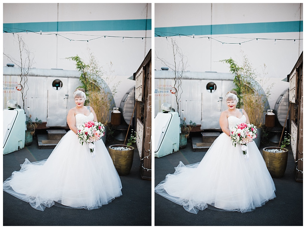 julia kinnunen photography, georgetown ballroom, urban wedding, seattle wedding, wedding photography, portraits, bride and groom, newlyweds