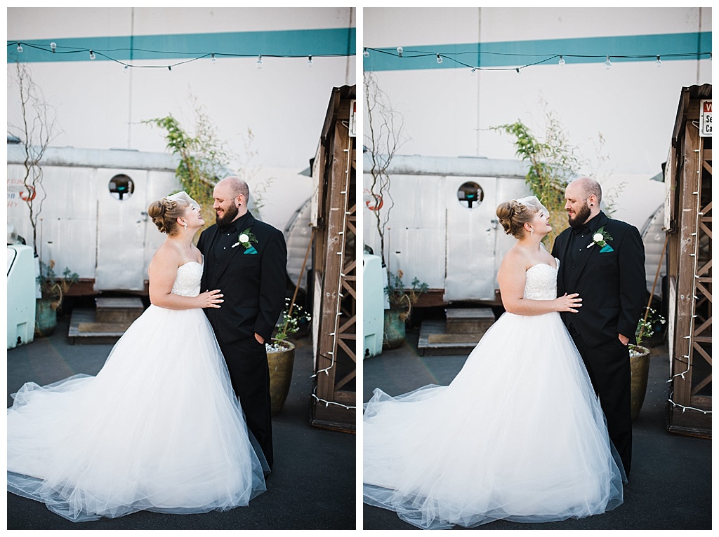 julia kinnunen photography, georgetown ballroom, urban wedding, seattle wedding, wedding photography, portraits, bride and groom, newlyweds