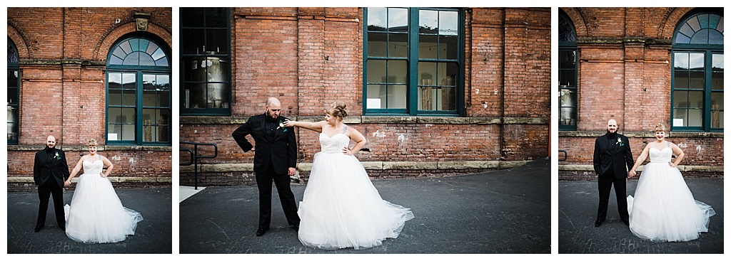 julia kinnunen photography, georgetown ballroom, urban wedding, seattle wedding, wedding photography, portraits, bride and groom, newlyweds