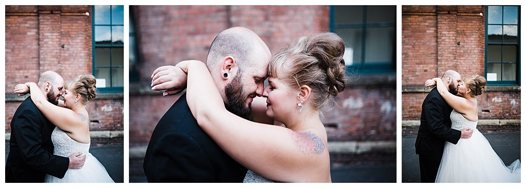 julia kinnunen photography, georgetown ballroom, urban wedding, seattle wedding, wedding photography, portraits, bride and groom, newlyweds