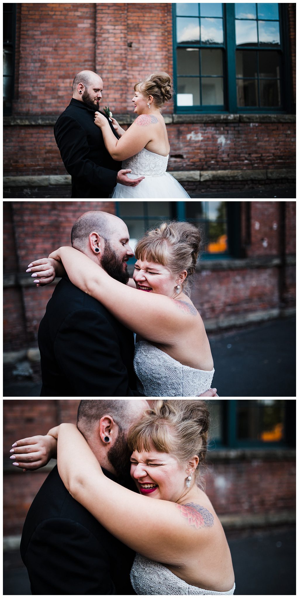 julia kinnunen photography, georgetown ballroom, urban wedding, seattle wedding, wedding photography, portraits, bride and groom, newlyweds