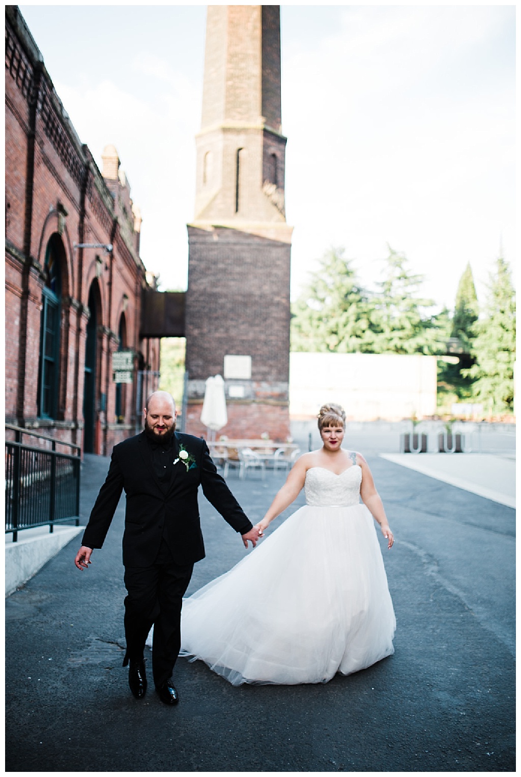 julia kinnunen photography, georgetown ballroom, urban wedding, seattle wedding, wedding photography, portraits, bride and groom, newlyweds