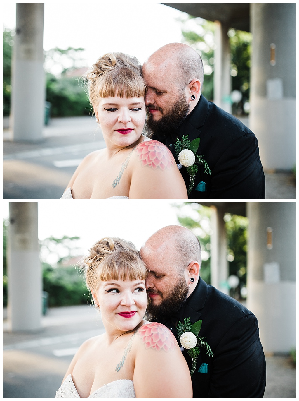 julia kinnunen photography, georgetown ballroom, urban wedding, seattle wedding, wedding photography, portraits, bride and groom, newlyweds