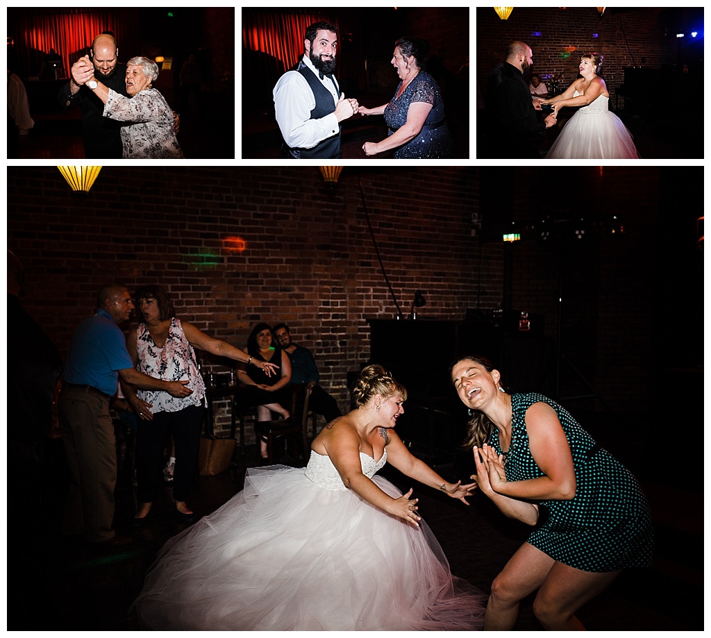 julia kinnunen photography, georgetown ballroom, urban wedding, seattle wedding, wedding photography, reception, cocktail hour, dinner, dance party