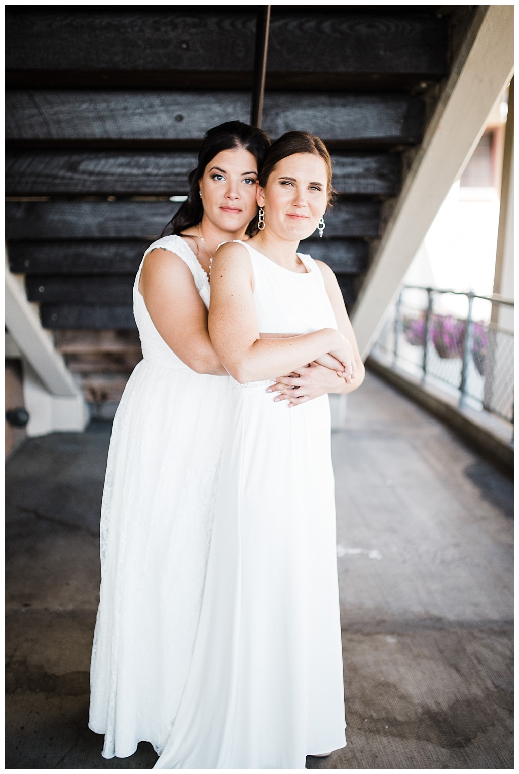 lesbian wedding, offbeat bride, lgbt wedding, gay wedding, two brides, sorrento hotel, boutique hotel wedding, julia kinnunen photography, destination wedding, seattle wedding, wedding photography, bride, newlyweds, same sex wedding, first look, portraits, pike place market