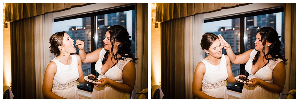 lesbian wedding, offbeat bride, lgbt wedding, gay wedding, two brides, sorrento hotel, boutique hotel wedding, julia kinnunen photography, destination wedding, seattle wedding, wedding photography, bride, newlyweds, same sex wedding, reception, dance party