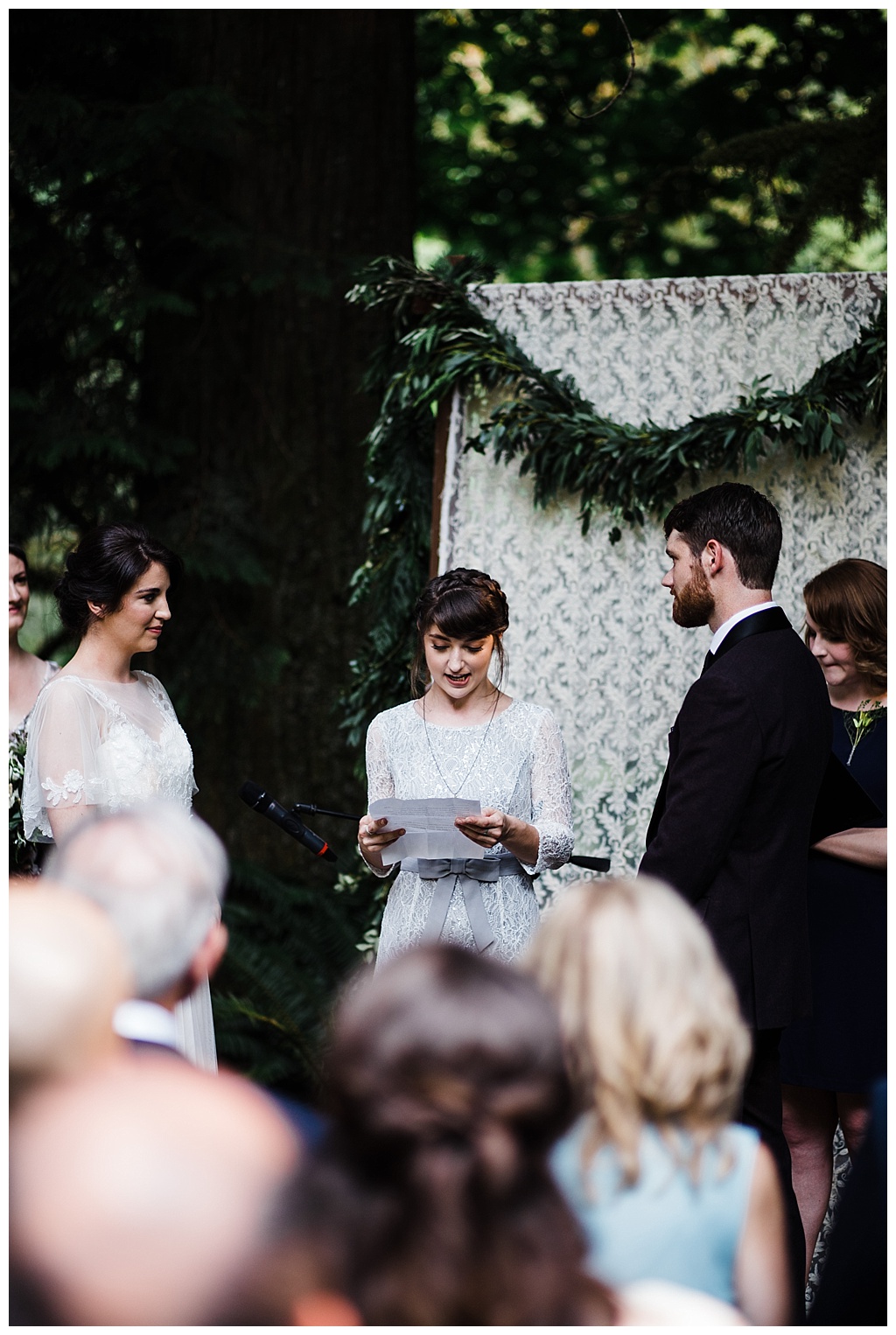 offbeat bride, treehouse point, julia kinnunen photography, destination wedding, seattle wedding, wedding photography, bride, groom, adventure seekers, newlyweds, northwest washington wedding, elopement, intimate wedding, diy wedding, ceremony