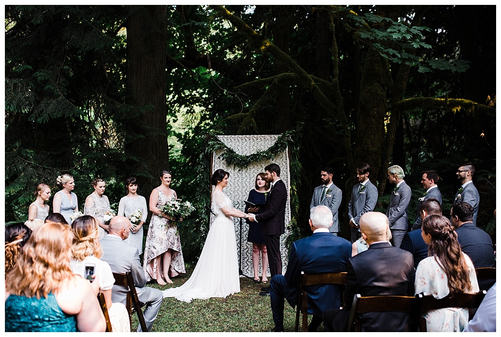 offbeat bride, treehouse point, julia kinnunen photography, destination wedding, seattle wedding, wedding photography, bride, groom, adventure seekers, newlyweds, northwest washington wedding, elopement, intimate wedding, diy wedding, ceremony