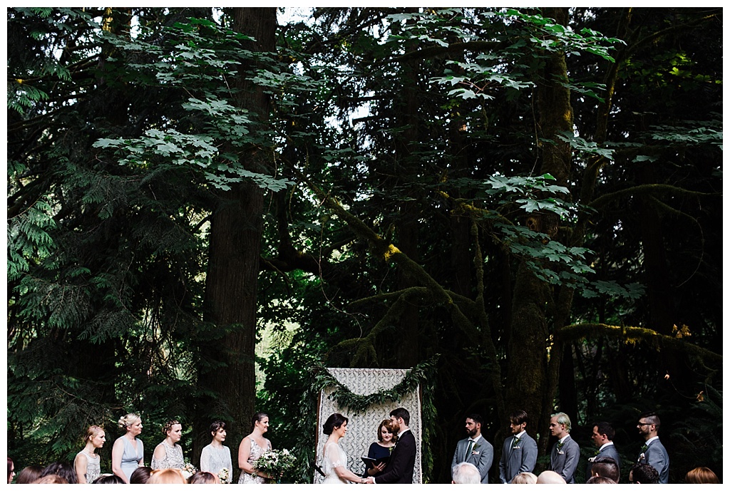 offbeat bride, treehouse point, julia kinnunen photography, destination wedding, seattle wedding, wedding photography, bride, groom, adventure seekers, newlyweds, northwest washington wedding, elopement, intimate wedding, diy wedding, ceremony